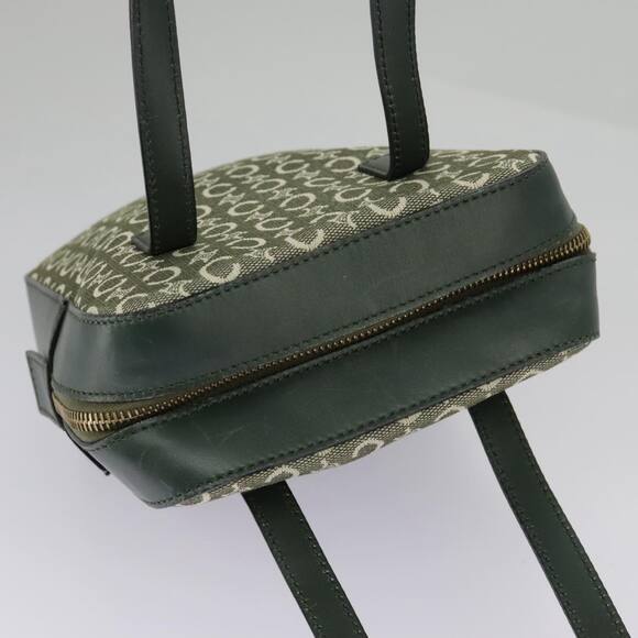 CELINE C Macadam Canvas Hand Bag Gray Gold - Picture 6 of 13